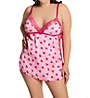 Shirley of Hollywood Plus Size Lace Up Chemise with G-String X25850 - Image 1