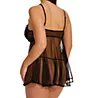 Shirley of Hollywood Plus Size Lace And Net Open Tip Baby Doll X3394 - Image 2