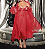 Shirley of Hollywood Plus Size 2 Piece Long Gown Peignoir Set