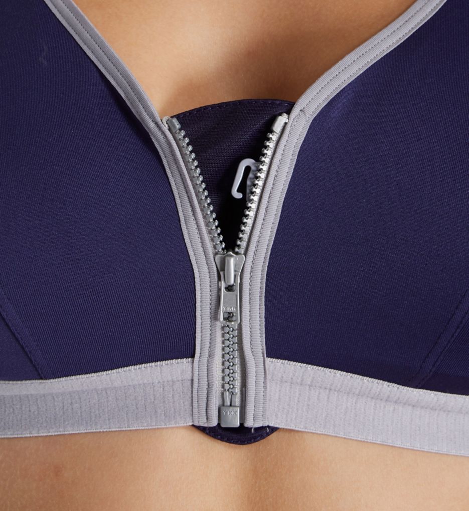 Active Zipped Plunge Sports Bra