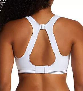 Ultimate Run Sports Bra White/Silver 30B
