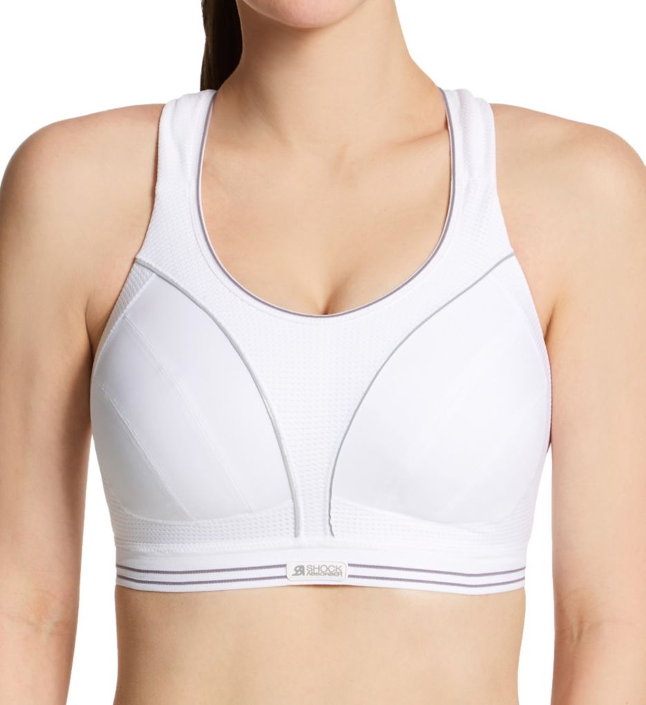 Shock Absorber Ultimate Run Bra White, Sports Bras, Clothing, Women, Elverys