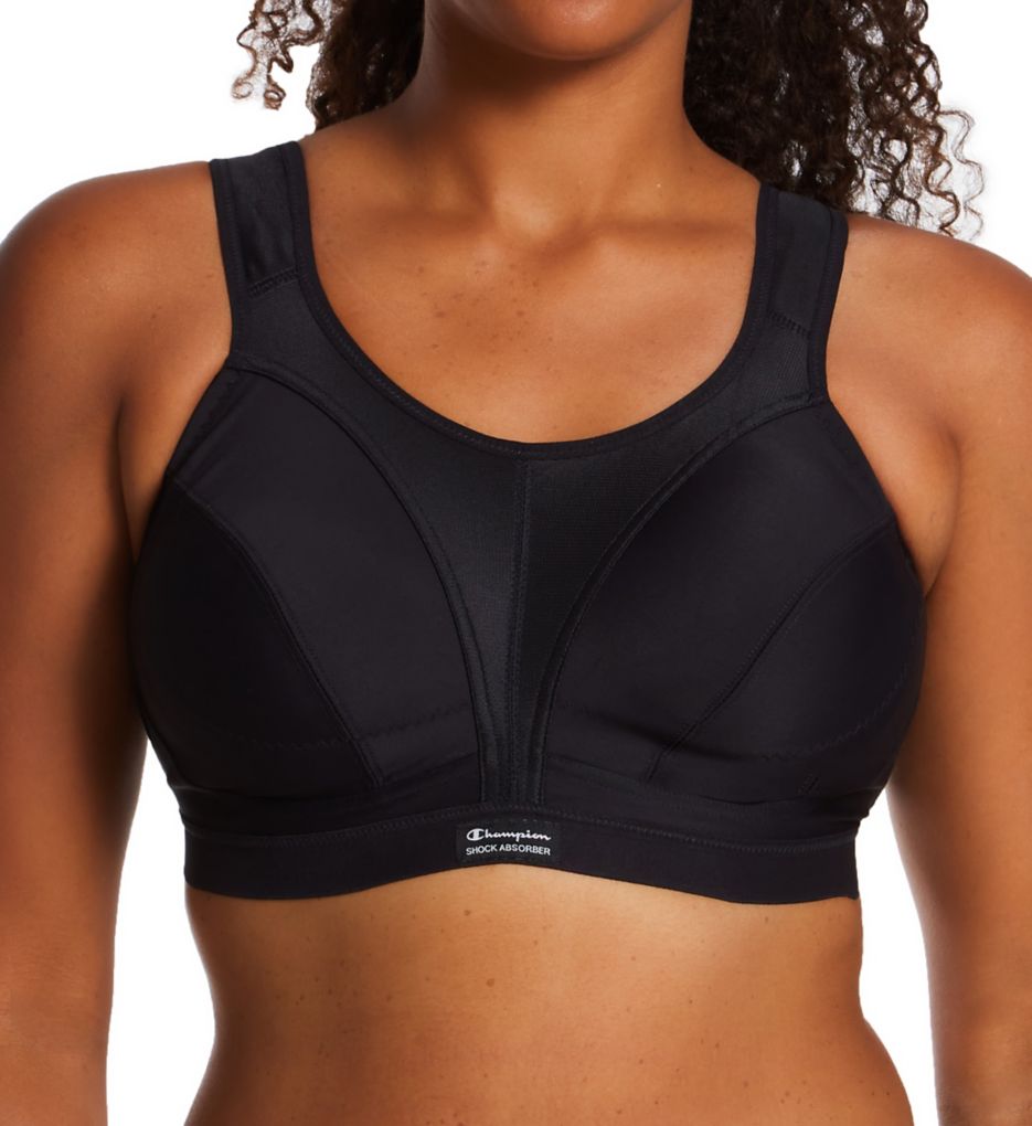 Champion Shock Absorber Ultimate Run Womens Black Sports Bra Size 32DD