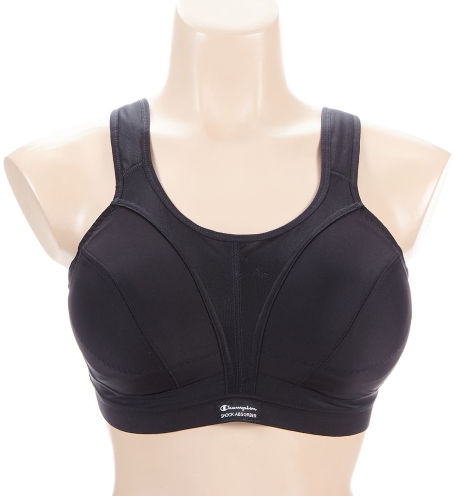 Active D+ Max Support Sports Bra New Black 36GG