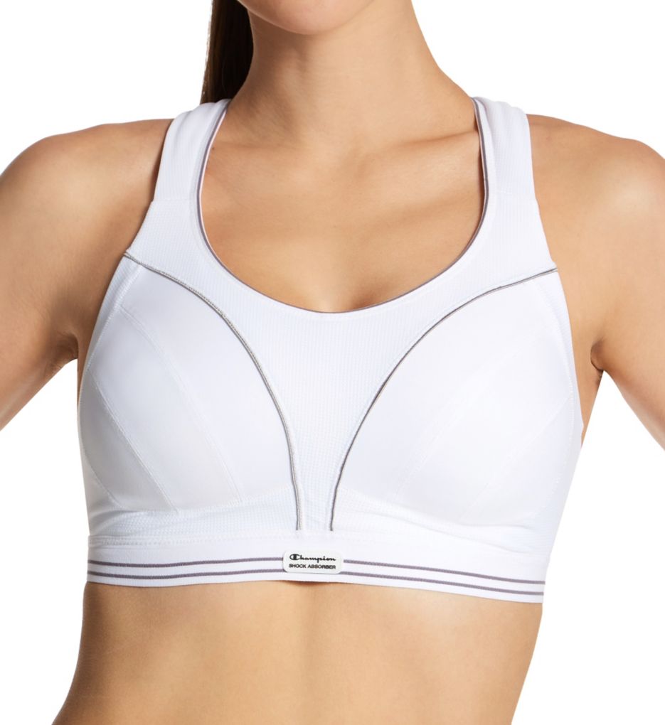 Shock Absorber Ultimate Run Wire-Free Sports Bra - White/Silver