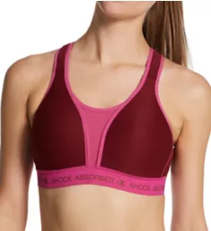 Ultimate Run Contour Sports Bra Burgundy/Hot Pink 32C