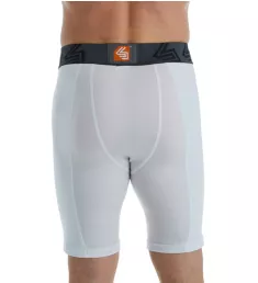 Core Double Compression Short With Bio-Flex Cup White L