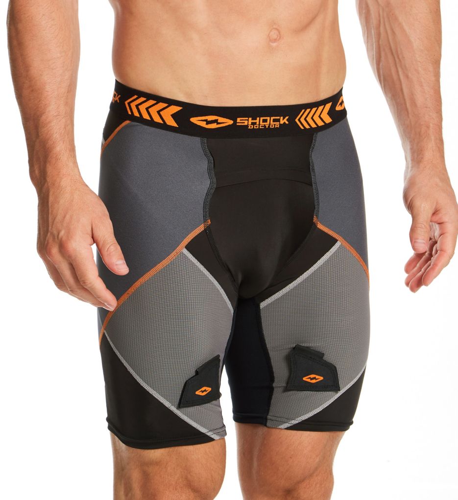 Shock Doctor Compression Shorts Cup Included - Athletic Supporter