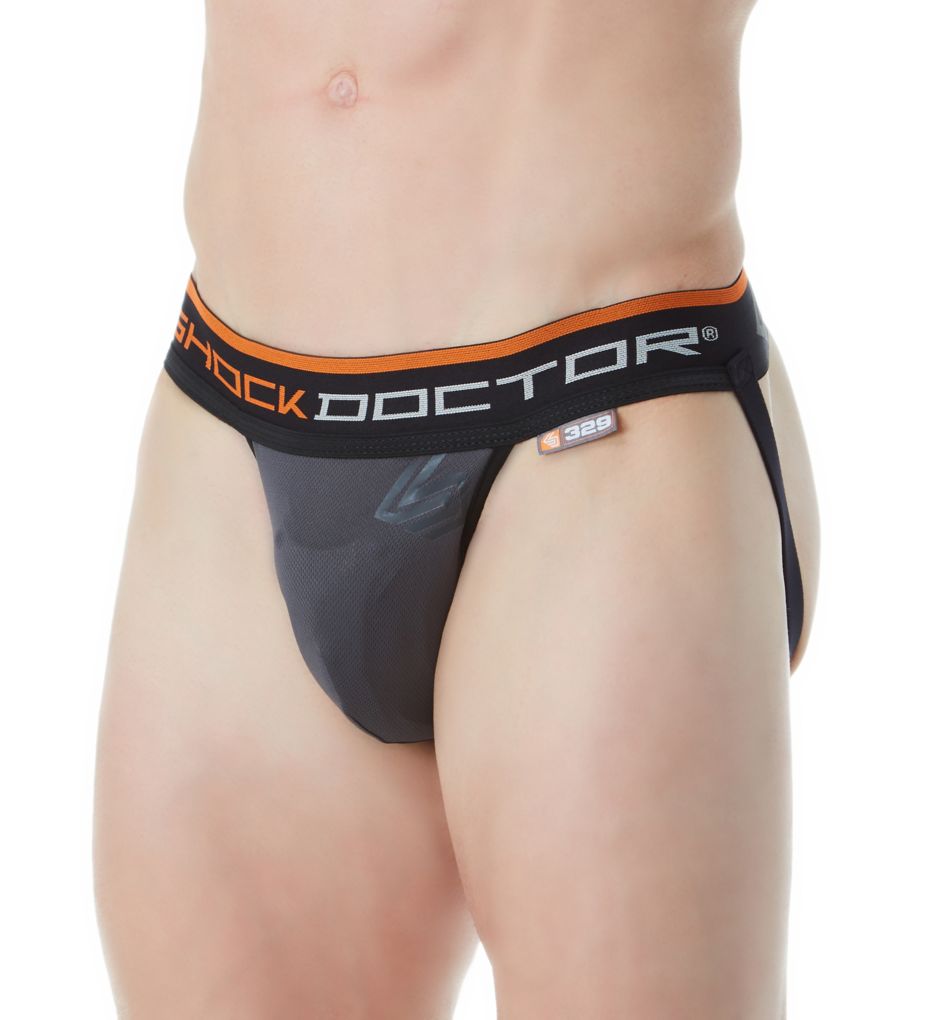 Shock Doctor Mens Impact & Compression Shorts with Carbon