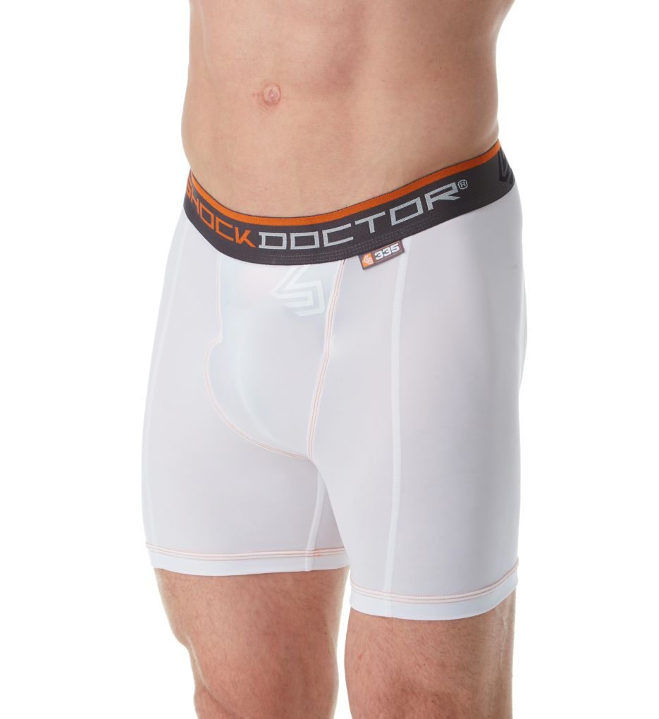 Shock Doctor Men's Impact & Compression Shorts with Carbon