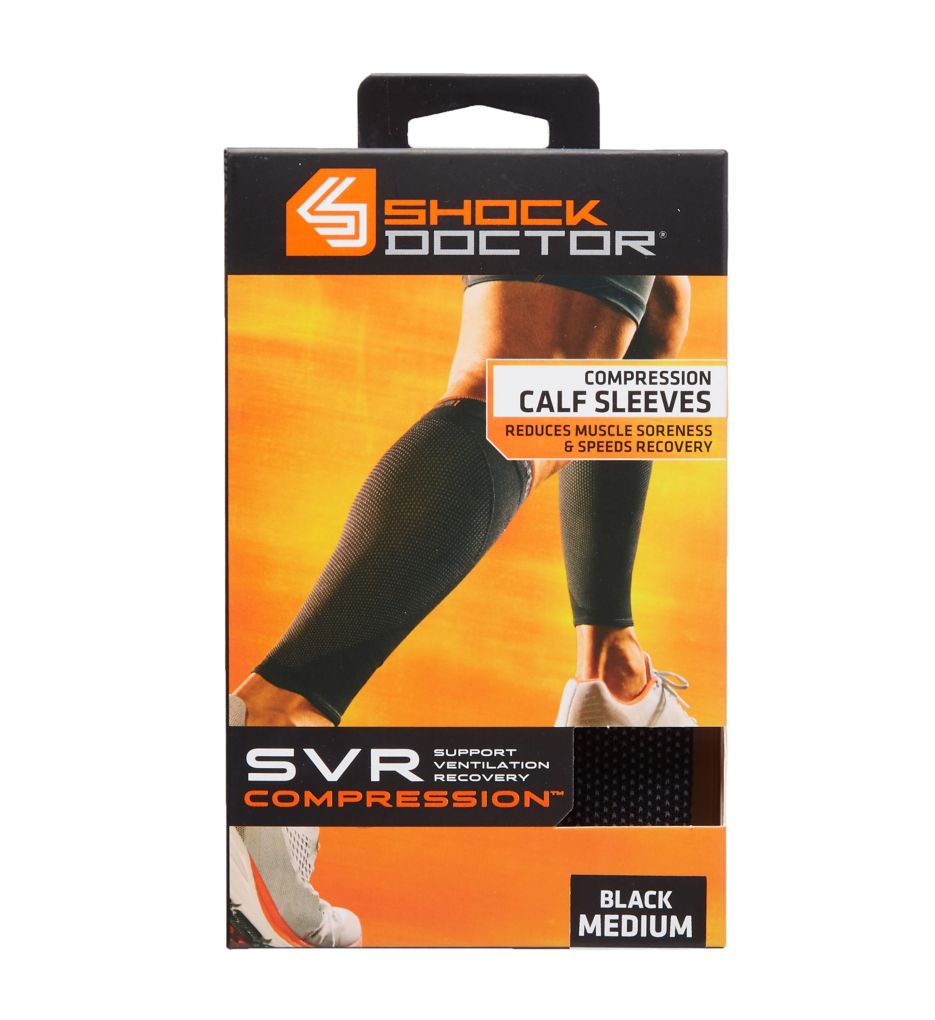 Shock Doctor 725 SVR Recovery Compression Calf Sleeve, Black