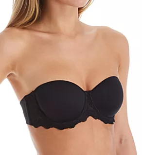 Caresse 3D Spacer Foam Strapless Underwire Bra Black 32B