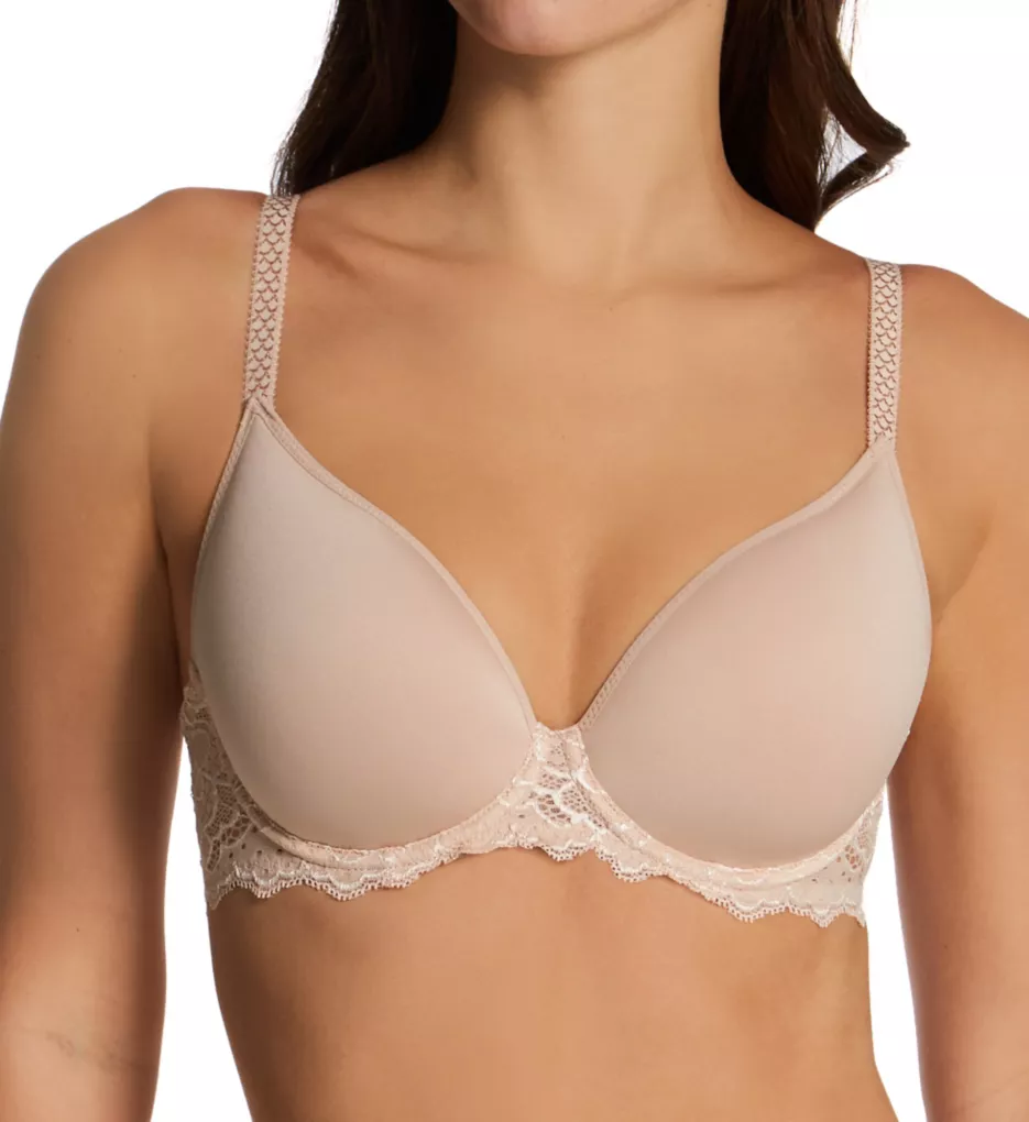 Caresse 3D Spacer Foam Plunge Underwire Bra Peau Rose 32B