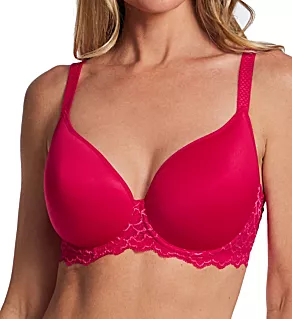 Caresse 3D Spacer Foam Plunge Underwire Bra Teaberry Pink 32G