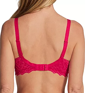 Caresse 3D Spacer Foam Plunge Underwire Bra Teaberry Pink 32G
