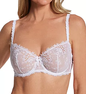 Wish Demi Cup Lace Bra Cristal White 34F