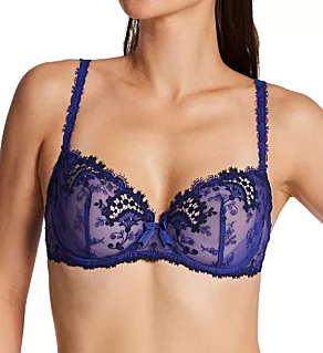 Wish Demi Cup Lace Bra Electric Blue 34F