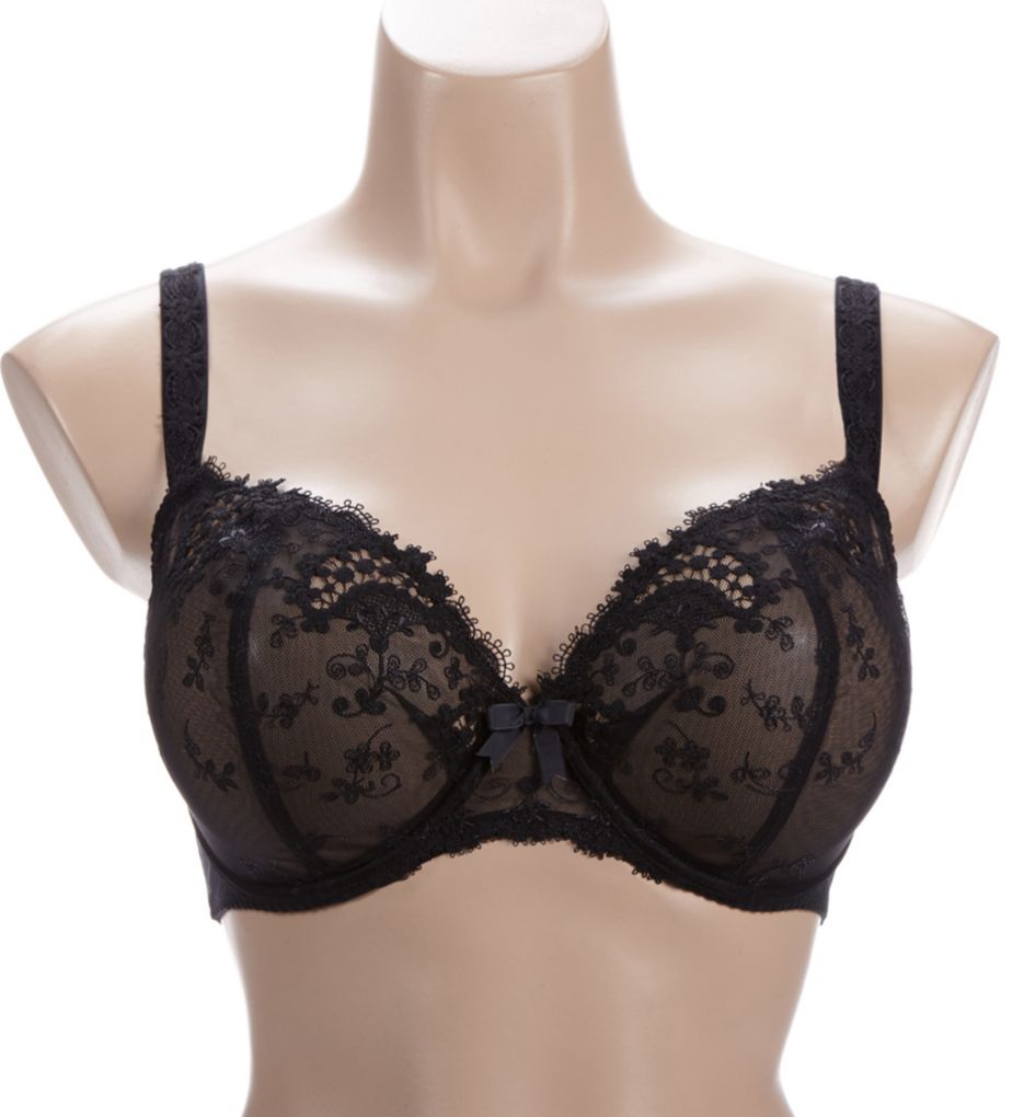 Simone Perele Women's Wish Demi Full Cup, Black, 34F at