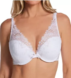 Wish Triangle Contour Push-up Lace Bra Cristal White 32A