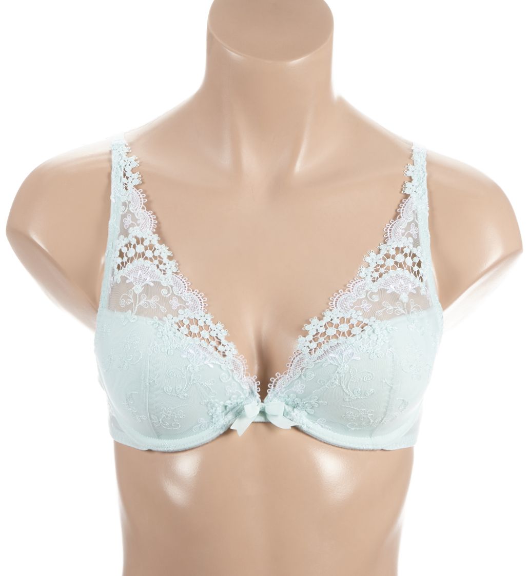 Simone Perele Wish Triangle Contour Push-up Lace Bra Sea Green 30C  - Image 1