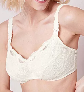 Eden Removable Wire Nursing Bra Ivory 32D