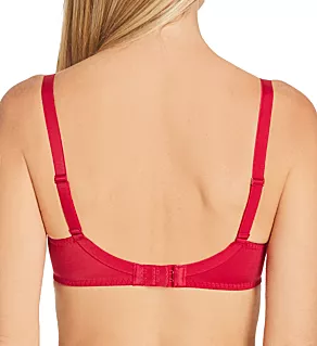 Delice Sheer Plunge Bra Cranberry 32B