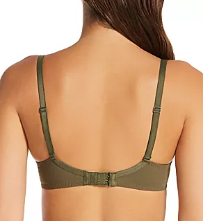 Delice Sheer Plunge Bra Safari 34D