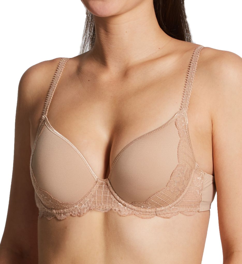 Simone Perele Women's Reve 3D Spacer Plunge Underwire Bra in Beige | Size 30F | HerRoom.com