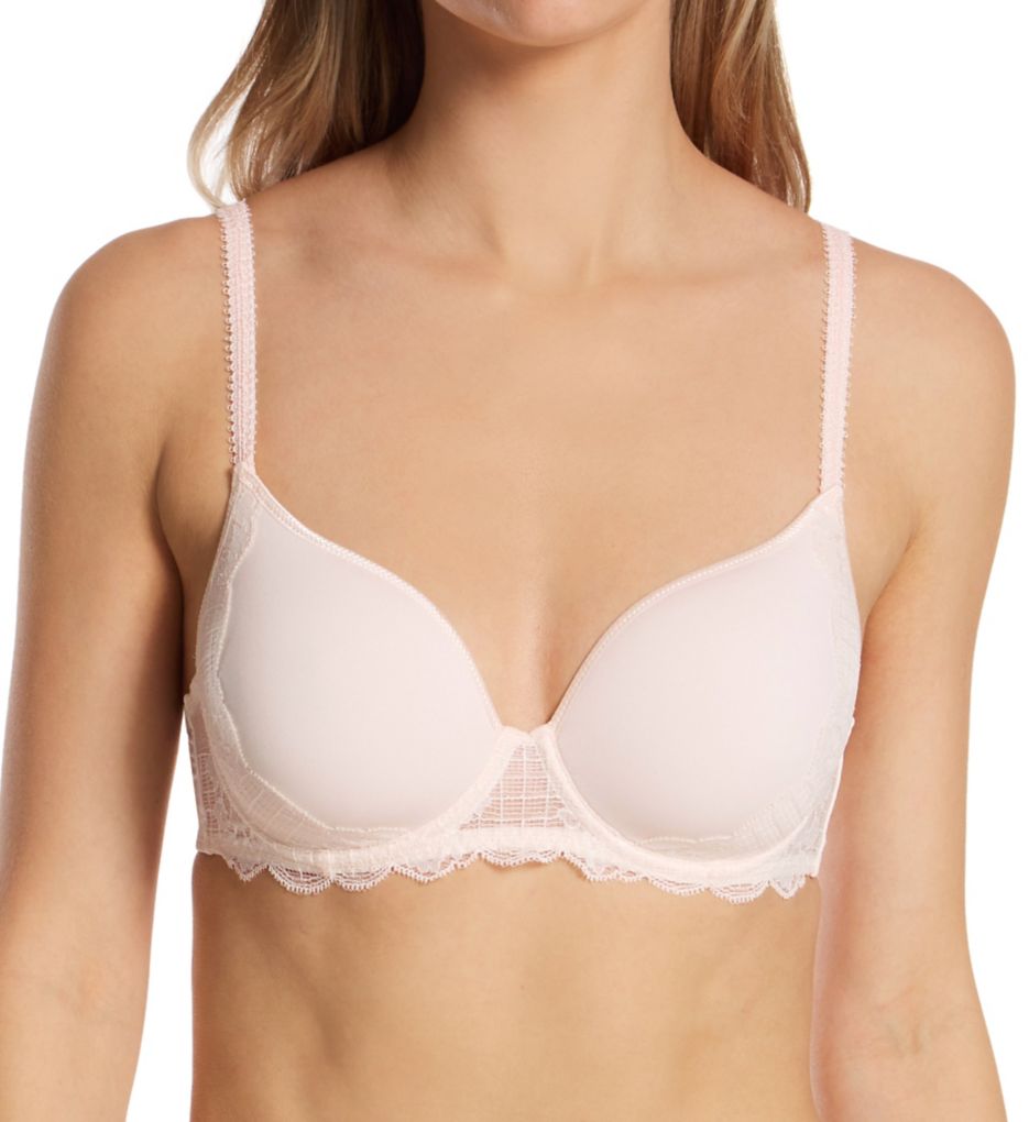Simone Perele Women's Reve 3D Spacer Plunge Underwire Bra in Sakura Pink | Size 32F | HerRoom.com