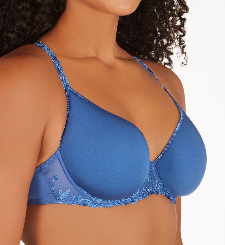 Simone Perele Women's Andora 3D Spacer Convertible Plunge Underwire Bra in Blue | Size 36B | HerRoom.com