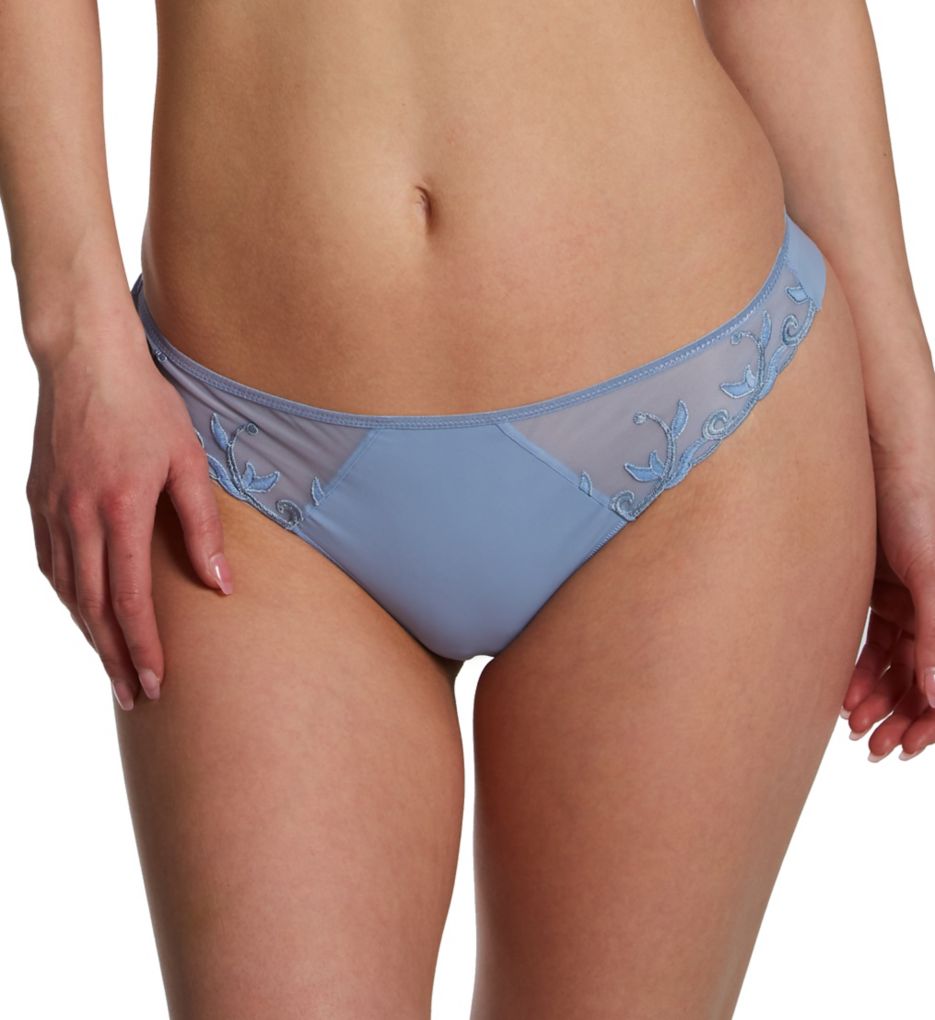 Simone Perele Women's Andora Thong Panty in Dream Blue | Size Large | HerRoom.com