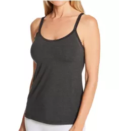 Illusion Shelf Bra Camisole Anthracite Grey S