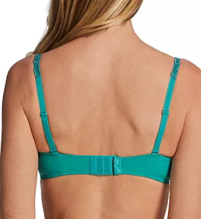 Saga Embroidered Demi Cup Bra Garden Green 34F