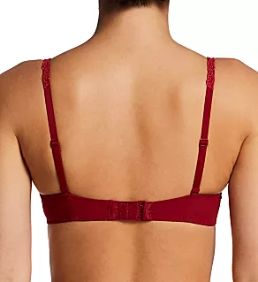 Saga Embroidered Demi Cup Bra Lipstick 38B