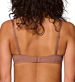 Saga Embroidered Demi Cup Bra Tender Brown 38D