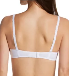 Saga Embroidered Demi Cup Bra White 32B