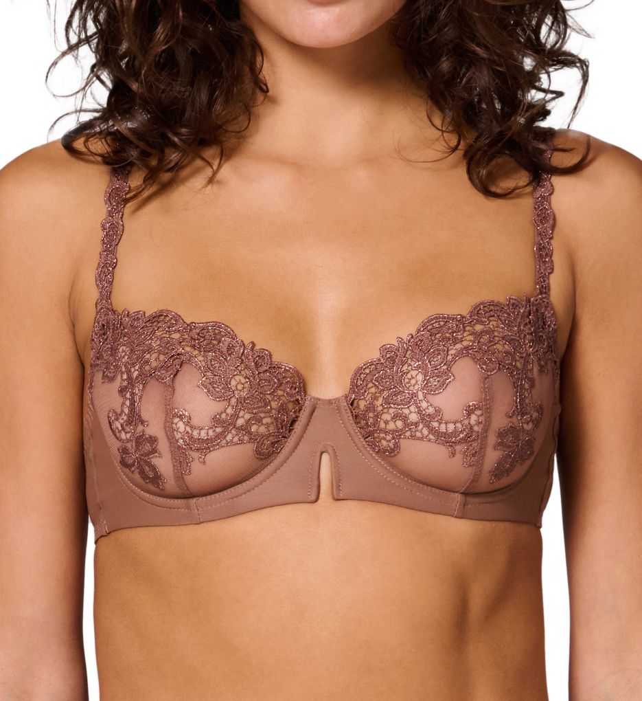 Saga Embroidered Demi Cup Bra