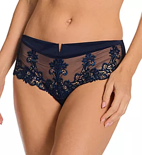 Saga Embroidered Boyshort Panty Sapphire XS
