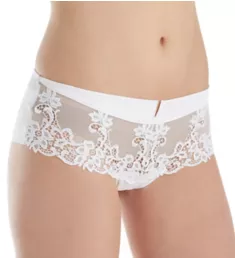 Saga Embroidered Boyshort Panty White XS