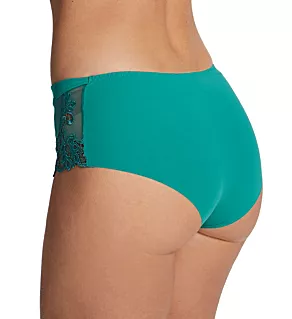 Saga Embroidered Boyshort Panty Garden Green XL