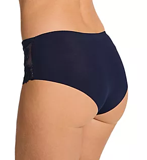 Saga Embroidered Boyshort Panty Sapphire XS
