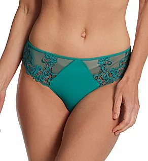 Saga Embroidered Bikini Panty Garden Green XL