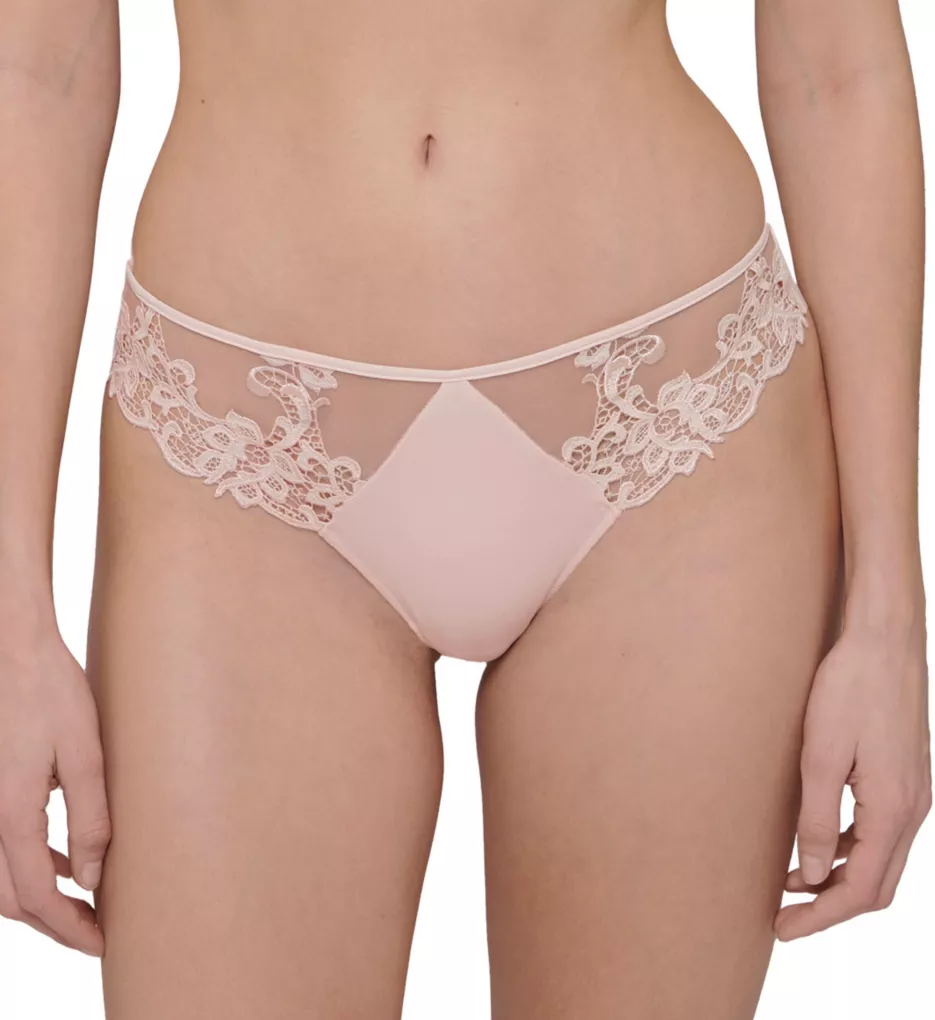 Saga Embroidered Bikini Panty Pink Nude XS