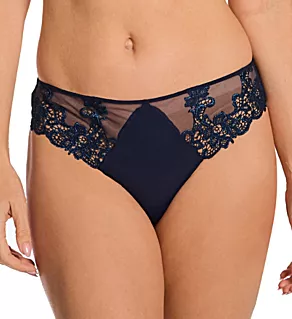 Saga Embroidered Bikini Panty Sapphire S