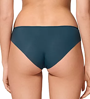 Saga Embroidered Bikini Panty Prestige Blue S