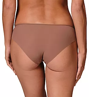 Saga Embroidered Bikini Panty Tender Brown L