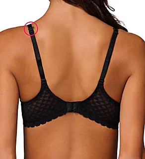 Subtile 3D Plunge Bra Black 32E