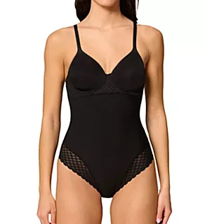 Subtile Underwire Bodysuit Black 34B
