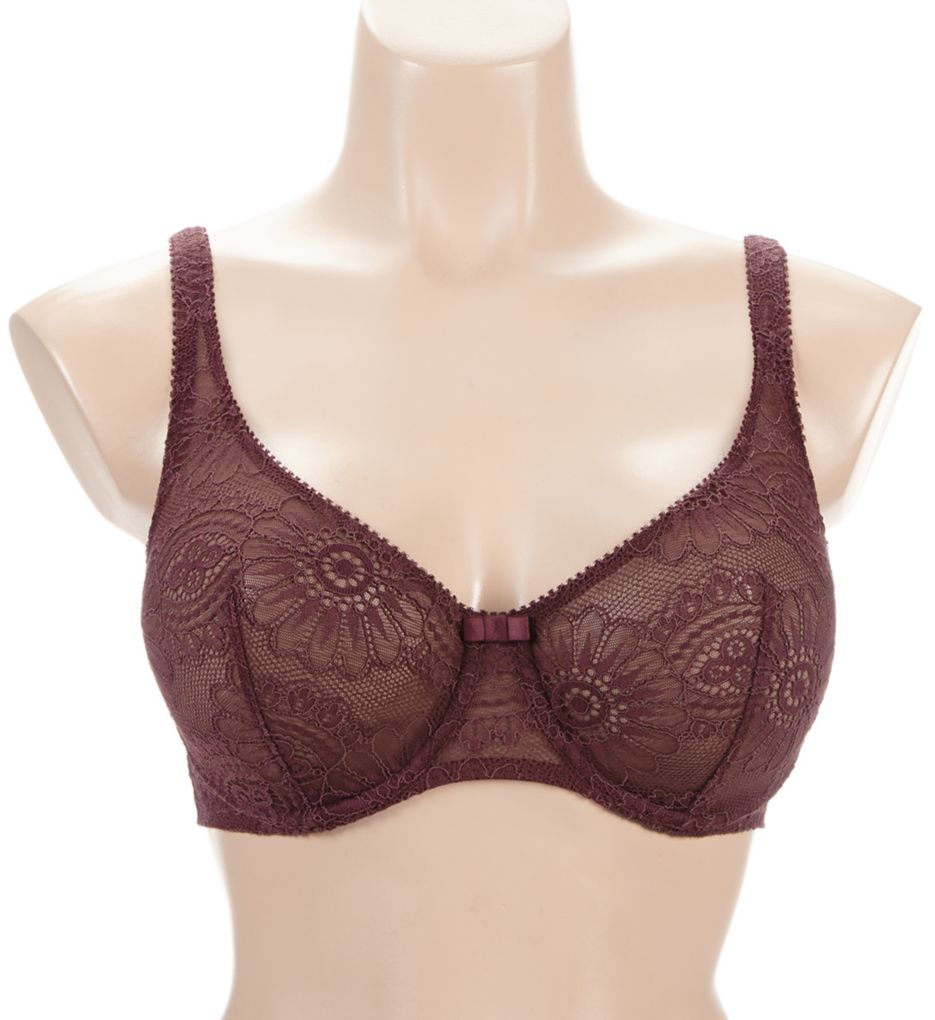 Embleme Curved Neckline Underwire Bra-fs