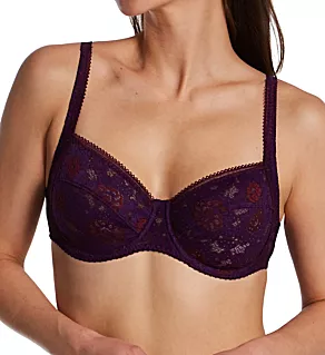Festive Square Neck Full Cup Bra Euphoria Purple 38B